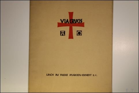 Via Crucis. met 14 lino's van Frere Marcien-Ernest E.C.
