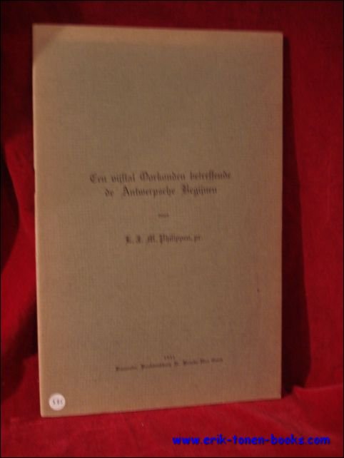 vijftal oorkonden betreffende de Antwerpsche Begijnen,