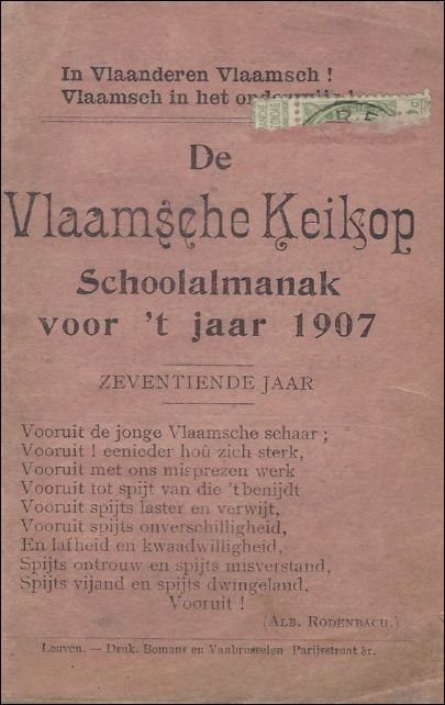 Vlaamsche Keikop schoolalmanak voor 't jaar 1907. zeventiende jaar.