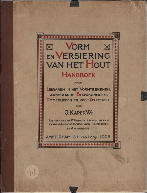 Vorm en versiering van het hout : handboek voor leeraren …