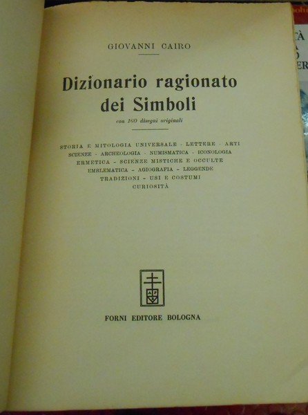 DIZIONARIO RAGIONATO DEI SIMBOLI