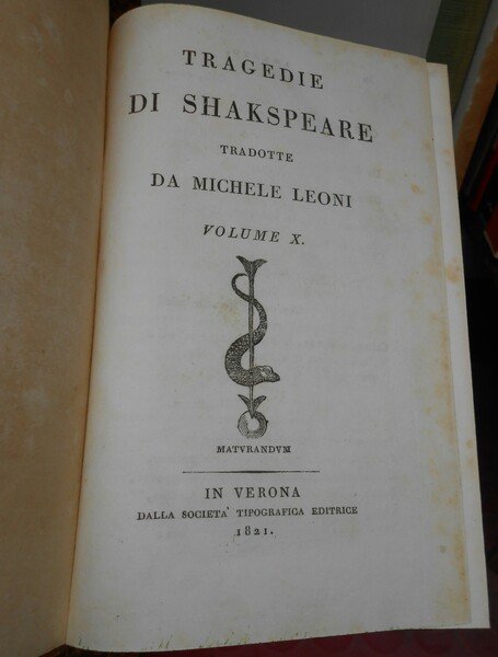 OTTO VOLUMI SHAKSPEARE - TRAGEDIE , AMLETO, RE LEAR, RE …