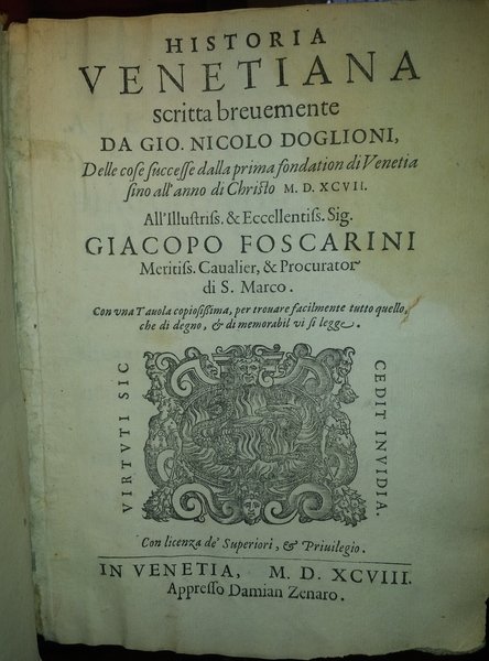 Historia venetiana scritta brevemente da Gio. Nicolo Doglioni, delle cose …