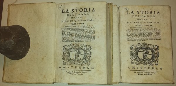 La storia dell'anno MDCCLVII. Divisa in quattro libri. Parte prima. …