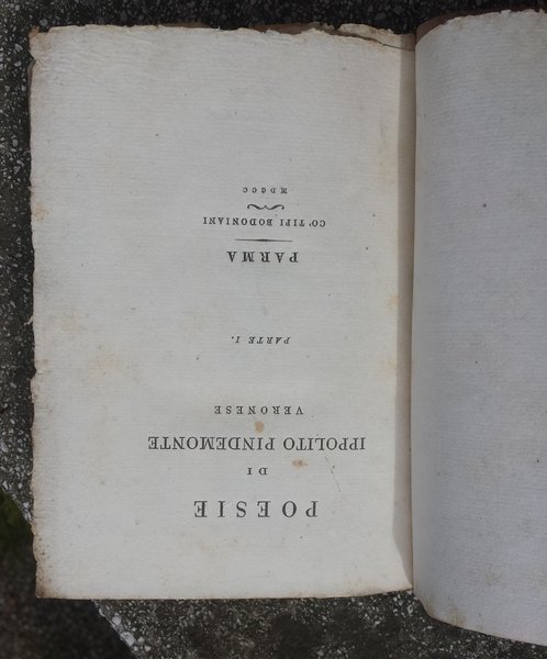 Poesie di Ippolito Pindemonte veronese. Parte I-II