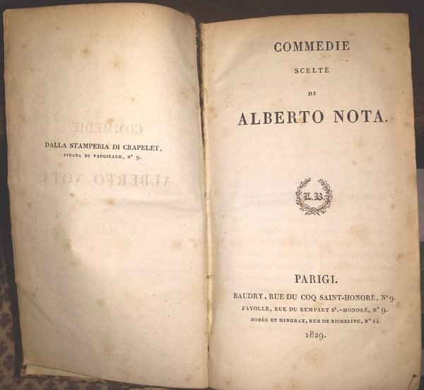 Commedie scelte di Alberto Nota