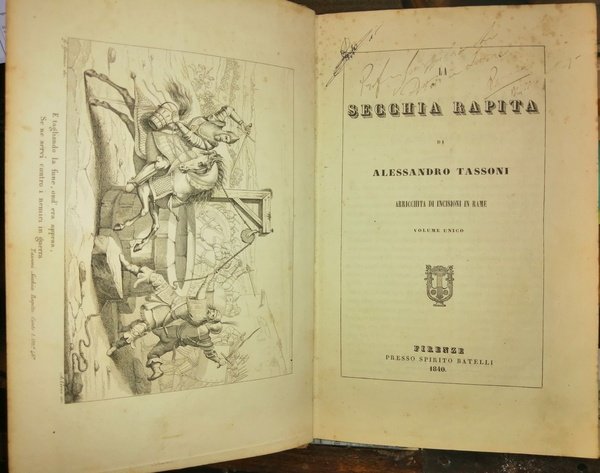 La Secchia rapita di Alessandro Tassoni, arricchita di incisioni in …