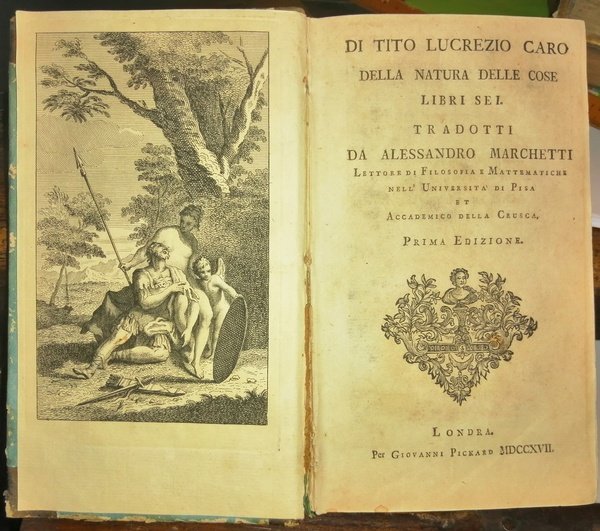 Di Tito Lucrezio Caro. Della natura delle cose. Libri sei …
