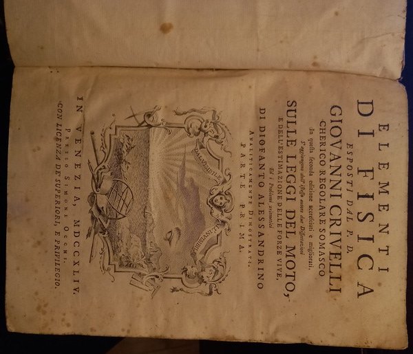 Elementi di fisica esposti dal P. D. Giovanni Crivelli cherico …