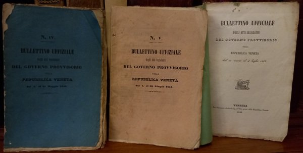 Bullettino uffiziale degli Atti del Governo Provvisorio della Repubblica Veneta …