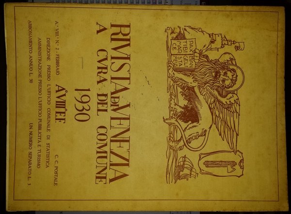 Rivista di Venezia a cura del Comune. Febbraio 1930