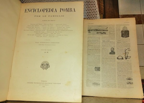 Enciclopedia Pomba per le famiglie redatta dai signori Baroncelli prof. …