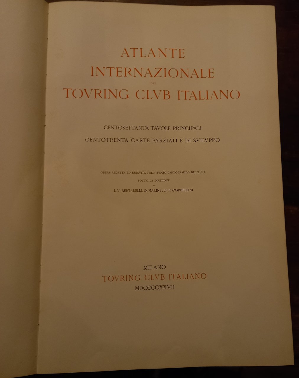 Atlante internazionale del Touring Club Italiano: centosettanta tavole principali, centotrenta …