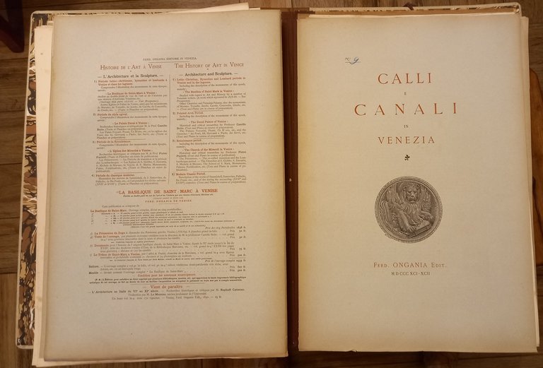 Calli e Canali in Venezia. Monumenti