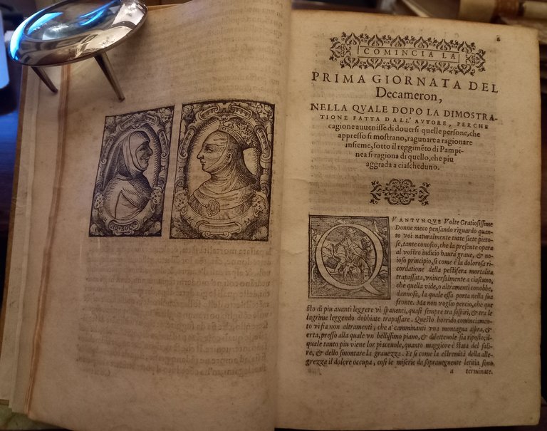 Il Decameron di messer Giovanni Boccacci cittadino fiorentino. (unito a:) Annotationi et discorsi sopra alcuni luoghi del Decameron, di m. Giovanni Boccacci