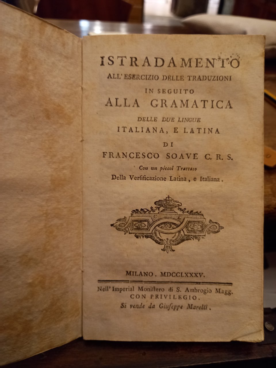 Istradamento all'esercizio delle traduzioni in seguito alla gramatica delle due …