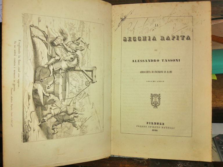 La Secchia rapita di Alessandro Tassoni, arricchita di incisioni in …