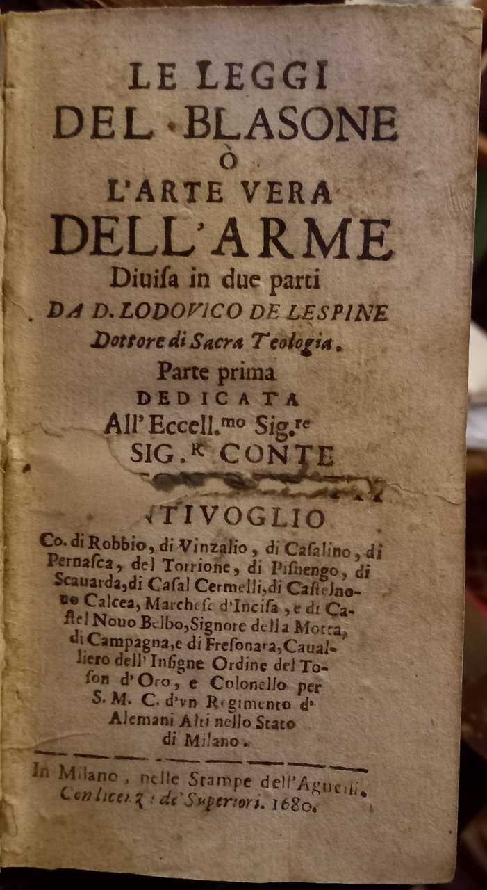 Le leggi del blasone o L'arte vera dell'arme divisa in …