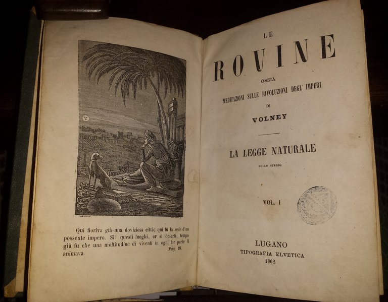 Le rovine ossia Meditazioni sulle rivoluzioni degl'imperi di Volney. La …