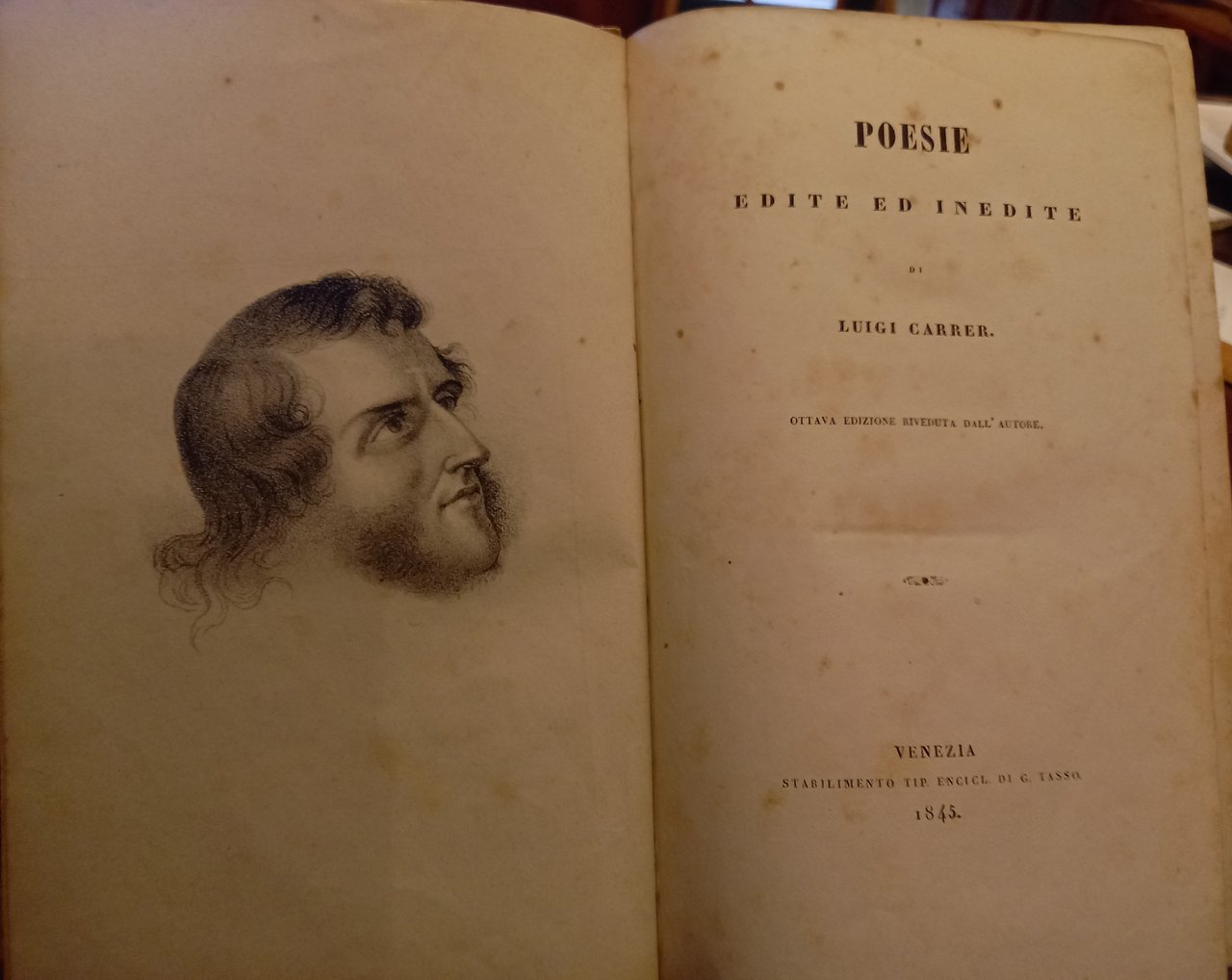 Poesie edite ed inedite di Luigi Carrer. Edizione riveduta dall'autore