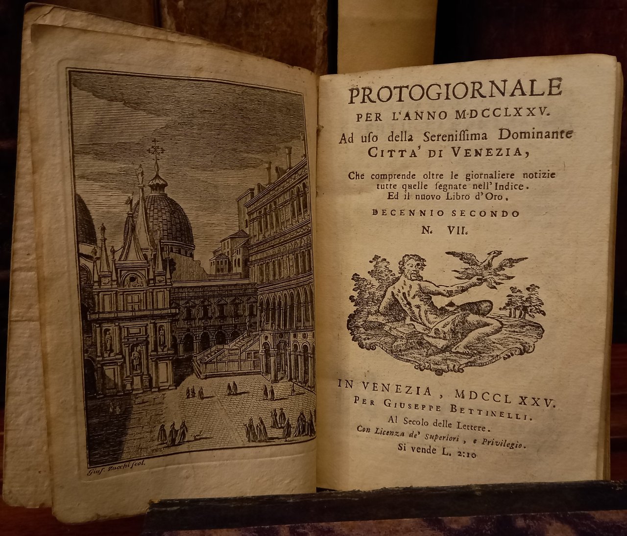 Protogiornale per l'anno MDCCLXXI ad uso della Serenissima Dominante Città …