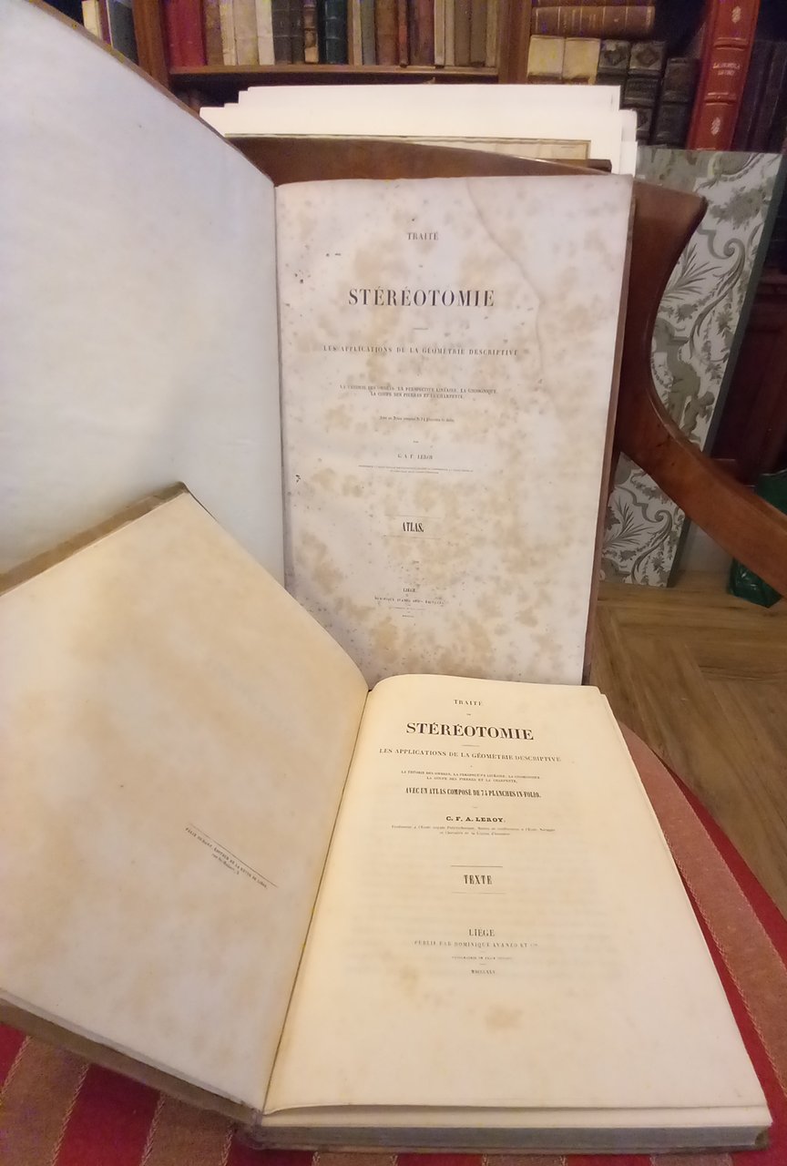 Traite de stereotomie. Texte, Atlas.