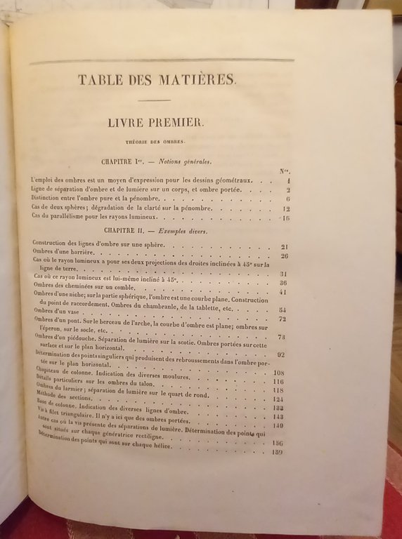 Traite de stereotomie. Texte, Atlas.