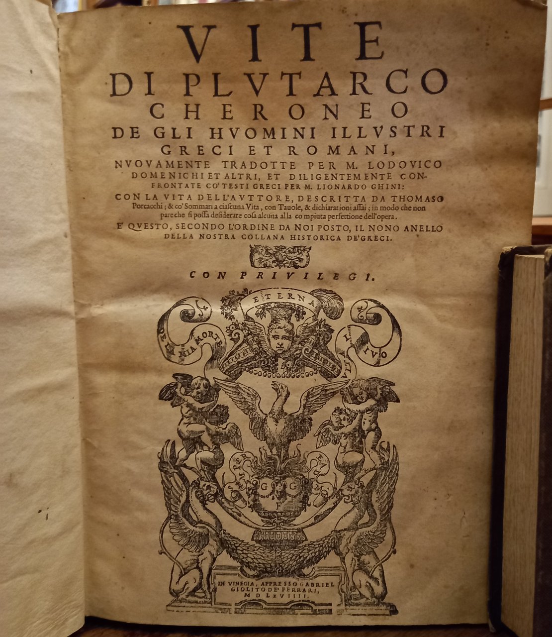 Vite di Plutarco Cheroneo de gli huomini illustri greci et …