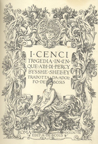 IL CONVITO LIBRI X-XI: I CENCI. Tragedia in cinque atti …