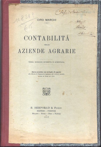 CONTABILITA' DELLE AZIENDE AGRARIE.