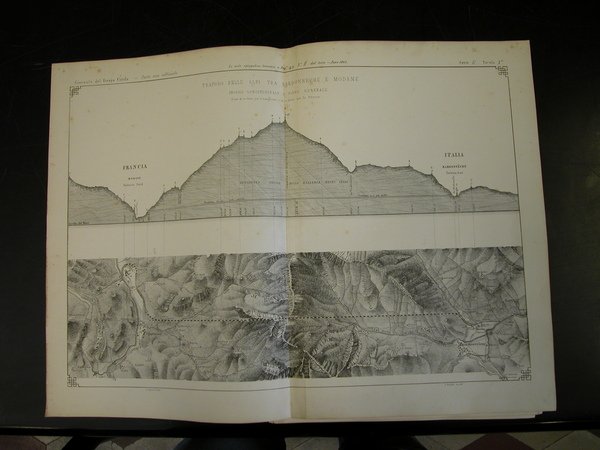 TRAFORO DELLE ALPI TRA BARDONNECHE E MODANE. Sette tavole tecniche …