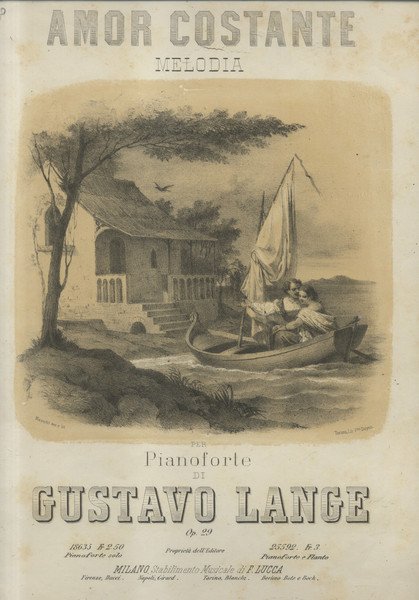 AMOR COSTANTE. Melodia per Pianoforte. Op.29 (Pl.n°18635).