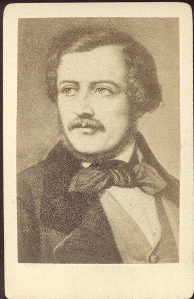 Fotografia formato cabinet raffigurante il musicista Gaetano Donizetti. 1880 circa.