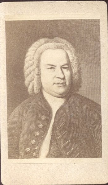 Fotografia formato cabinet raffigurante il musicista Johann Sebastian Bach. 1880 …