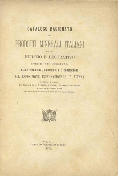 CATALOGO RAGIONATA DEI PRODOTTI MINERALI ITALIANI AD USO EDILIZIO E …