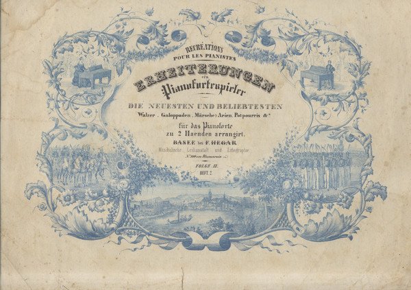 CZAAR & ZIMMERMANN (1837). Pot-pourri per Pianoforte solo. Leihanstalt, 1860 …