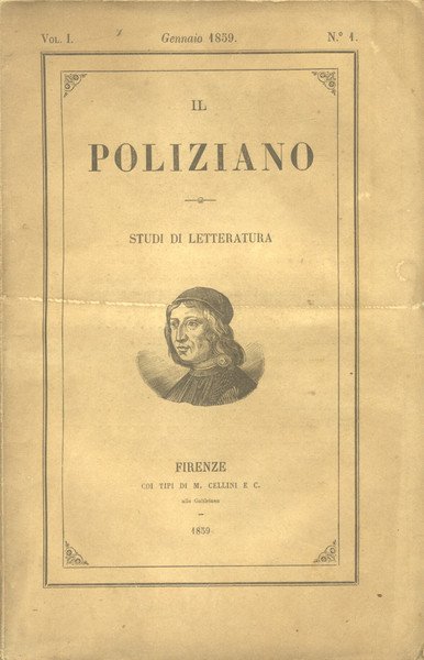 IL POLIZIANO. Studi di letteratura. Tutto il pubblicato.