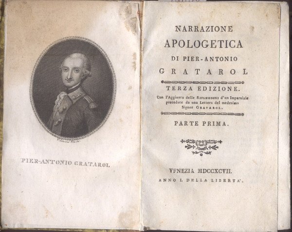 NARRAZIONE APOLOGETICA. Terza edizione. Con l'aggiunta delle Riflessioni d'un Imparziale …