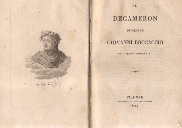 IL DECAMERON DI MESSER GIOVANNI BOCCACCIO CITTADINO FIORENTINO.