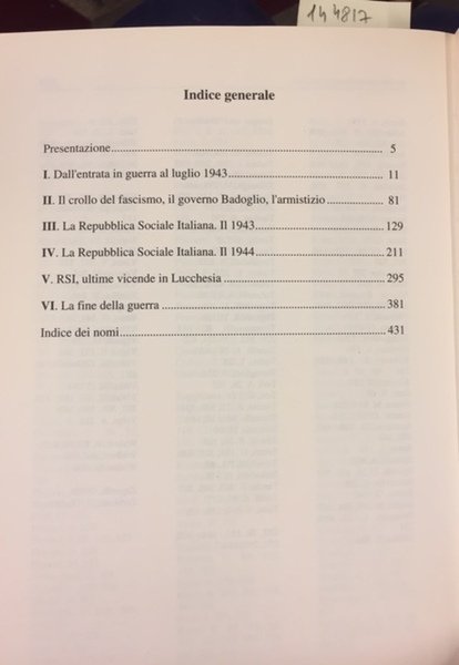 LA REPUBBLICA SOCIALE ITALIANA E LA GUERRA IN PROVINCIA DI …