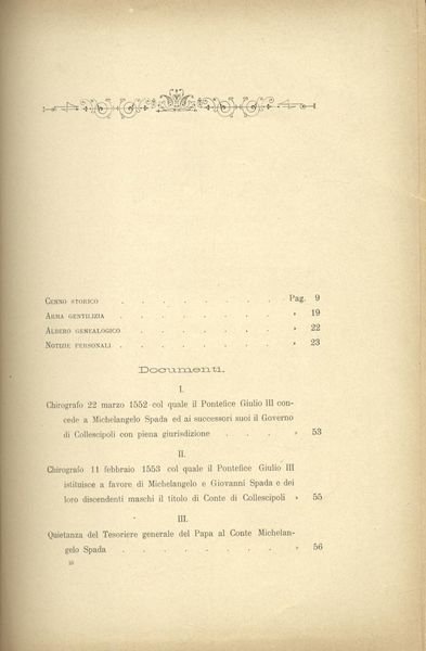 LA FAMIGLIA DEI CONTI SPADA. Patrizia di Terni, di Pesaro, …