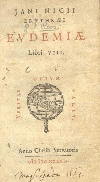 IANI NICII ERYTHRAEI EUDEMIAE LIBRI VIII.