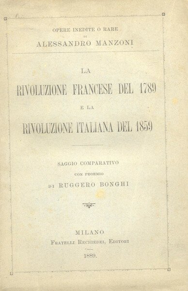 LA RIVOLUZIONE FRANCESE DEL 1789 E LA RIVOLUZIONE ITALIANA DEL …