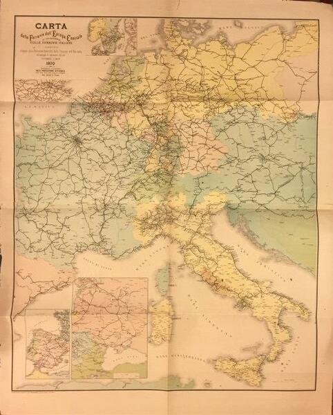 CARTA DELLE FERROVIE DELL'EUROPA CENTRALE IN CORRISPONDENZA CON LE FERROVIE …