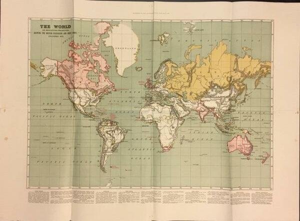 THE WORLD ON MERCATORS PROJECTION SHOWING THE BRITISH POSSESSIONS AND …