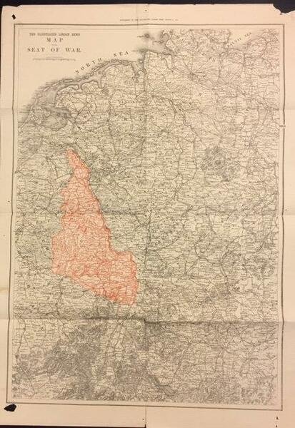 THE ILLUSTRATED LONDON NEWS MAP OF THE SEAT OF THE …