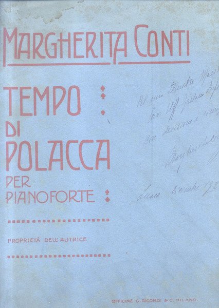 TEMPO DI POLACCA. Per Pianoforte (Pl.n°460).