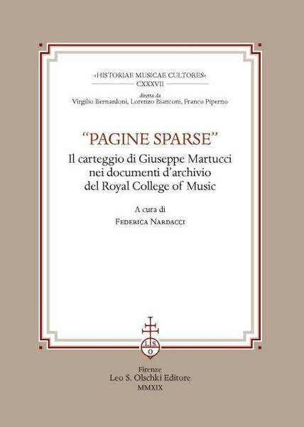 PAGINE SPARSE". Il carteggio di Giuseppe Martucci nei documenti d'Archivio …