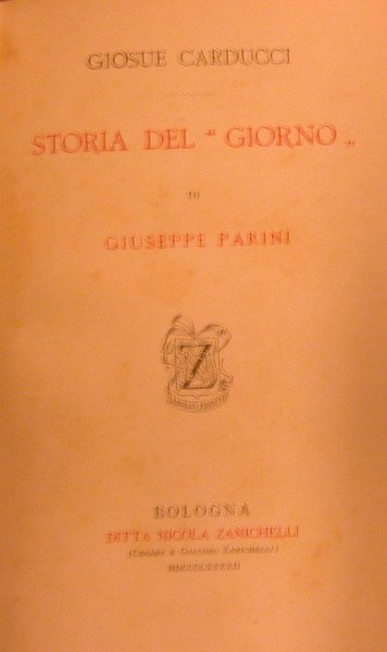 STORIA DEL "GIORNO" DI GIUSEPPE PARINI.