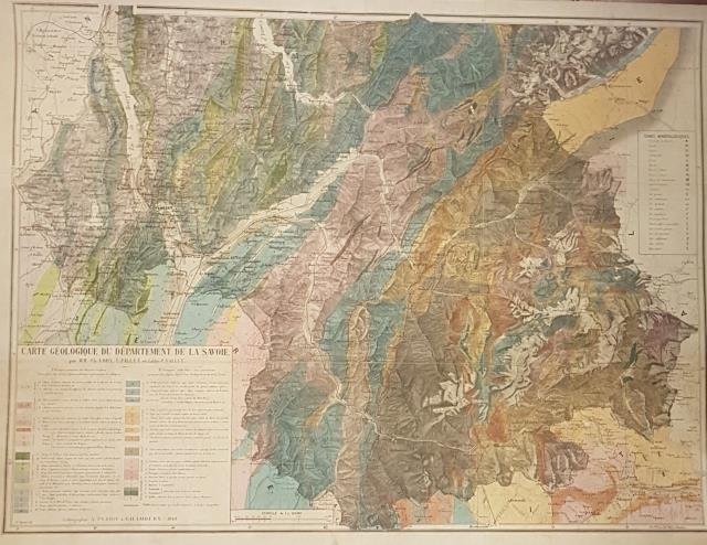 CARTE GÉOLOGIQUE DU DÉPARTEMENT DE LA SAVOIE. Par MM. Ch. …